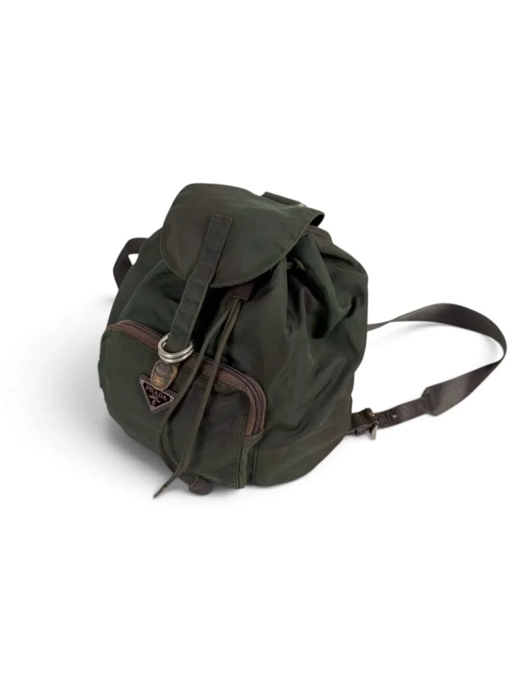 Prada Triangle Logo Backpack Tessuto Nylon